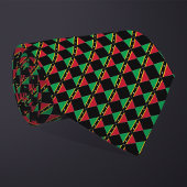 Geruite Saint Kitts en Nevis vlag patroon Stropdas