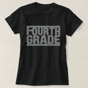 Geruite shirt voor vierde klas, leerkracht vierde