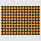 Geruite Sinaasappels en zwarte decoupage Tissuepapier (Voorkant)