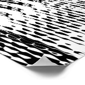 Geruite Sinusgolfvervorming Gespiegeld 8x8x3x3x6x Poster (Hoek)