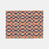 Geruite spiraal geometrische deken (Voorkant (Horizontaal))