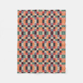 Geruite spiraal geometrische deken (Voorkant)