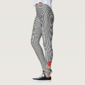 Geruite Sport Team Nummer School Initialen Leuk Leggings (Links)