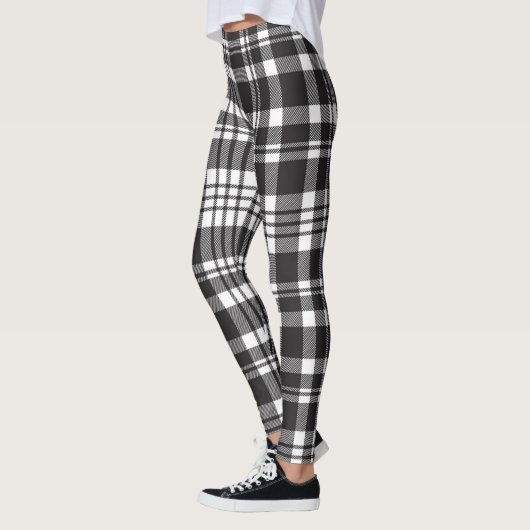 geruite stof leggings (Links)