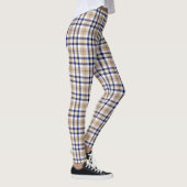 Geruite Tan Navy Rood XDIY BG Wit Leggings (Rechts)
