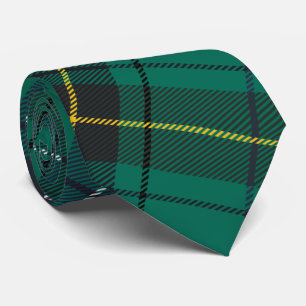 Geruite Tartan Clan Henderson Groen Blauw Geruit Stropdas