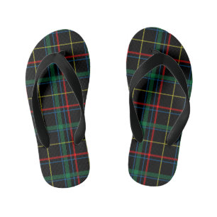 geruite tartan kids slippers kinder teenslippers