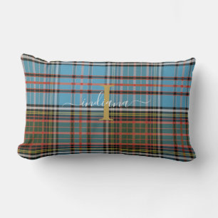Geruite Tartan Monogram Schrift Clan Anderson Land Kussen