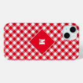 geruite tartan plaid klassieke rode witte personal Case-Mate iPhone case (Achterkant (horizontaal))