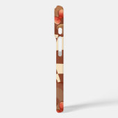 'Geruite Teddybeer' iPhone 16 Hoesje (Achterkant / Links)