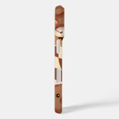 'Geruite Teddybeer' iPhone 16 Hoesje (Achterkant / Rechts)