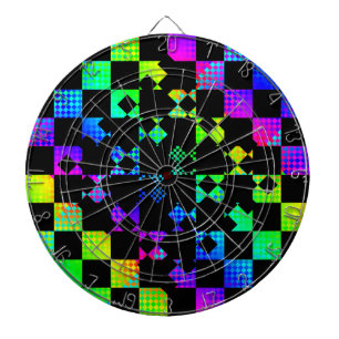 Geruite Twist van Kenneth Yoncich Dartbord