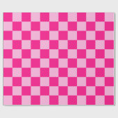 Geruite vierkanten licht warm roze geometrische re cadeaupapier (Vlak)