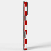 Geruite vierkanten rood wit geometrisch retro Case-Mate iPhone case (Achterkant / Rechts)