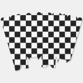 Geruite vierkanten Zwart-wit geometrische retro Bedankdoosjes (Ongevouwen)