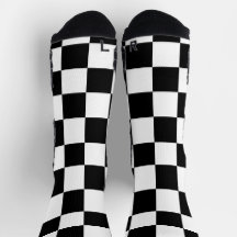 Geruite vierkanten zwart-wit geometrische retro