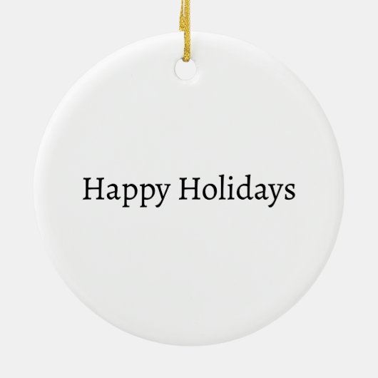 Geruite vierkanten zwart-wit retro Monogram Keramisch Ornament (Achterkant)