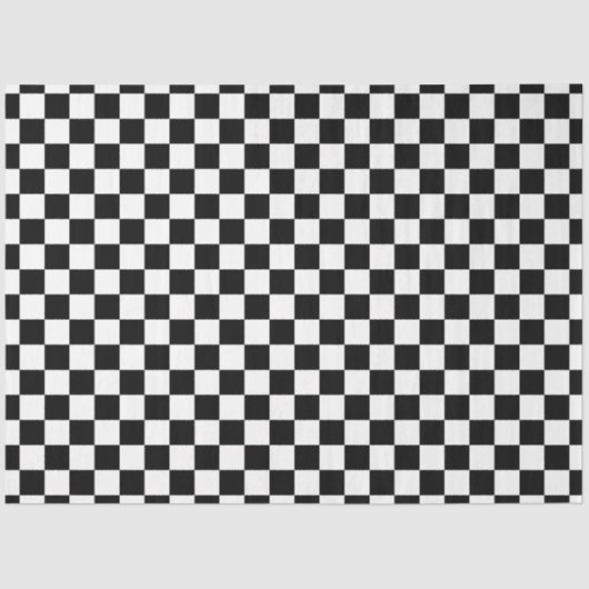 Geruite vlag auto racing patroon cadeauverpakking tissuepapier (Voorkant)