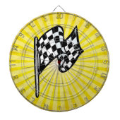 Geruite vlag; geel dartbord (Voorkant)