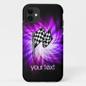 Geruite vlag; paarse Case-Mate iPhone case (Achterkant)