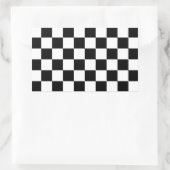 Geruite vlag Racing Design Schaakbord Rechthoekige Sticker (Tas)