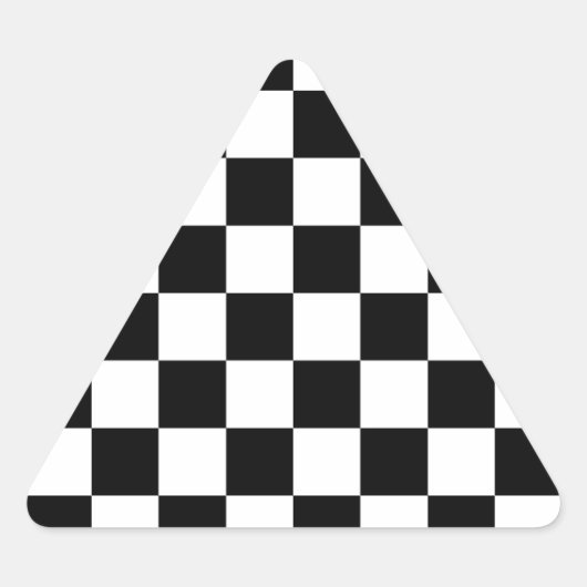 Geruite vlag Racing Design Schaakbord Sticker (Voorkant)