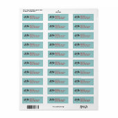 Geruite vlag retourlabel ~ EZ2 Wijzigen info Etiket (Full Sheet)