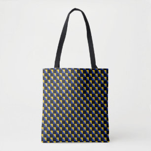 Geruite vlag van Bosnië en Herzegovina Tote Bag