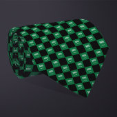 Geruite vlag van Saoedi-Arabië Stropdas