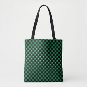 Geruite vlag van Saoedi-Arabië Tote Bag