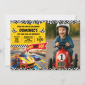 Geruite vlag voor kinderen met foto kaart (Voorkant)