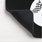 Geruite Vlaggen Initiële Monogram Muismat (Hoek)