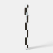 Geruite vlaggenpatroon iPhone 15 case (Linkerkant)