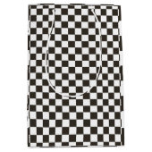 Geruite vlaggenpatroon medium cadeauzakje (Voorkant)