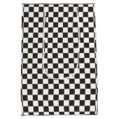 Geruite vlaggenpatroon medium cadeauzakje (Achterkant)