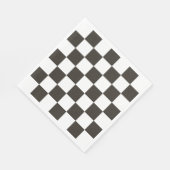 Geruite vlaggenpatroon servet (Hoek)