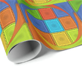 Geruite Wervel Kunstprint Cadeaupapier (Rol Hoek)