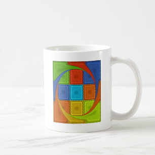 Geruite Wervel Kunstprint Koffiemok