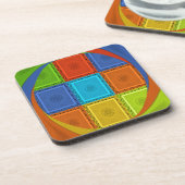 Geruite Whirl Art Print Onderzetter (Linkerzijde)