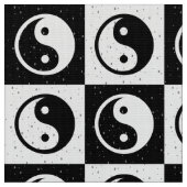 Geruite Ying-yang Stof (Close Up)