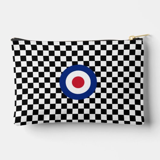 Geruite zwart racen doelwit Miod Etui (Achterkant)