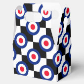 Geruite zwart racing doel mod partij bedankdoosjes (Geopend)