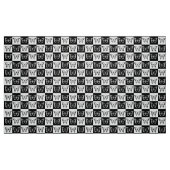 Geruite zwart-witte vlinder stof (Fat Quarter)