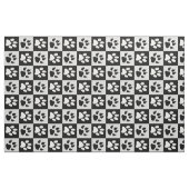 Geruite zwarte witte poten en klauwen stof (Fat Quarter)