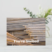 GERUSTE METALE RODEN AAN DE ACHTERZIJDE KAART (Staand voorkant)