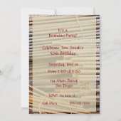 GERUSTE METALE RODEN AAN DE ACHTERZIJDE KAART (Achterkant)