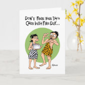 Geruststellende 34e verjaardag Kaart (Gele Bloem)