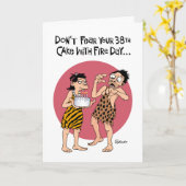 Geruststellende 38e verjaardag Kaart voor mannen (Gele Bloem)