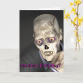 Geruststellende verjaardagsgroet van een komische kaart (Gele Bloem)