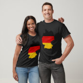 Gery Country With Ger Flag Distressed T-shirt (Unisex)